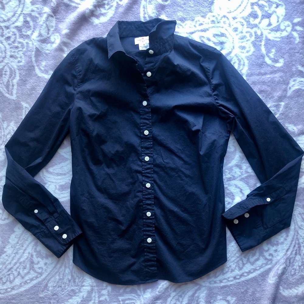 J. Crew Haberdashery Button Front Top